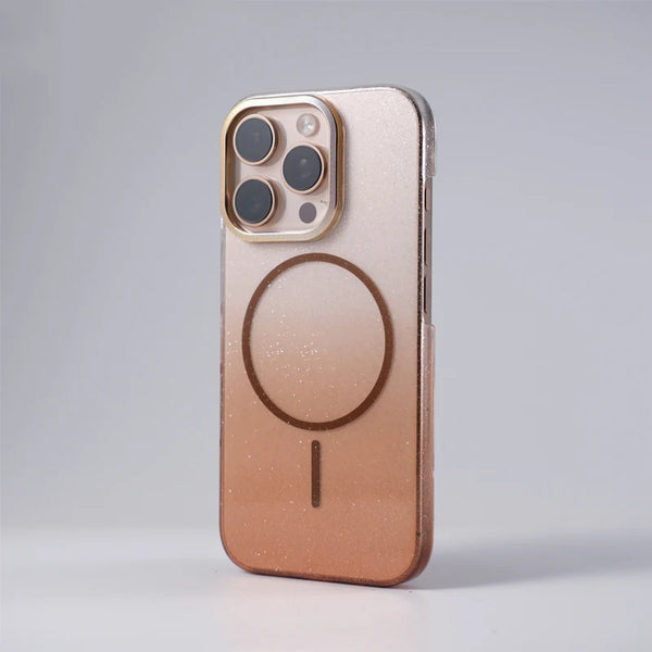 Shimmer Fade MagSafe iPhone Case-Exoticase-Brown-For iPhone 16 Pro Max-Exoticase