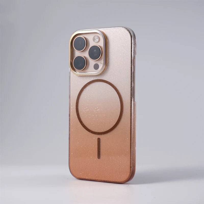 Shimmer Fade MagSafe iPhone Case-Exoticase-Brown-For iPhone 16 Pro Max-Exoticase