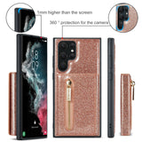 Shiny Glitter Detachable Magnetic Wallet Samsung Case-Exoticase-