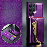 Shiny Glitter Detachable Magnetic Wallet Samsung Case-Exoticase-