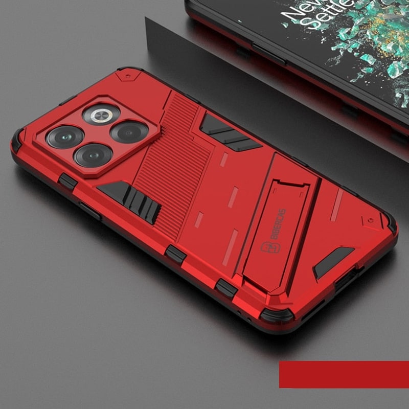 ShockProof Armor OnePlus Case With Kickstand-Exoticase-OnePlus 11-Red-