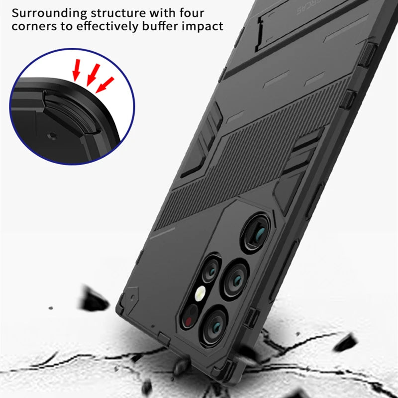 Shockproof Armor Samsung Galaxy Case with Kickstand-Exoticase-