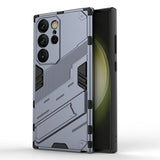 Shockproof Armor Samsung Galaxy Case with Kickstand-Exoticase-For Samsung S23 Ultra-Gray-