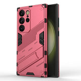 Shockproof Armor Samsung Galaxy Case with Kickstand-Exoticase-For Samsung S23 Ultra-Pink-