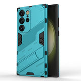 Shockproof Armor Samsung Galaxy Case with Kickstand-Exoticase-For Samsung S23 Ultra-Blue-