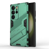 Shockproof Armor Samsung Galaxy Case with Kickstand-Exoticase-For Samsung S23 Ultra-Green-