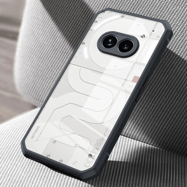 Shockproof Bumper Nothing Phone Case-Exoticase-For Nothing Phone 2A-Black Clear-Exoticase