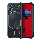 Shockproof Bumper Nothing Phone Case-Exoticase-For 2022 Nothing Phone (1)-Black Clear-