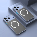 Shockproof Matte Apple MagSafe Compatible iPhone Case-Exoticase-For iPhone 17 Pro Max-Gray-Exoticase