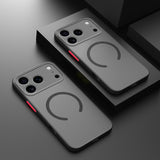 Shockproof Matte Apple MagSafe Compatible iPhone Case-Exoticase-For iPhone 17 Pro Max-Black-Exoticase