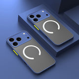 Shockproof Matte Apple MagSafe Compatible iPhone Case-Exoticase-For iPhone 17 Pro Max-Blue-Exoticase