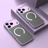 Shockproof Matte Apple MagSafe Compatible iPhone Case-Exoticase-For iPhone 18 Pro Max-Purple-Exoticase