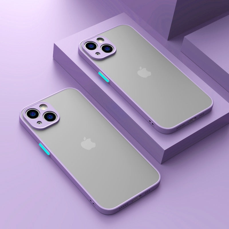 Shockproof Matte Apple iPhone Case-Exoticase-For iPhone 15 Pro Max-Purple-