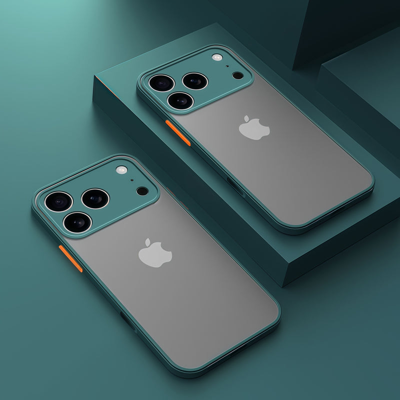 Shockproof Matte Apple iPhone Case, For iPhone 15 Plus / Dark Green Shockproof Matte Apple iPhone Case, For iPhone 15 Plus / Dark Green