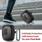 Shockproof Protective Snap Clip Google Pixel Buds A-Series Case-Exoticase-