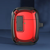 Shockproof Protective Snap Clip Google Pixel Buds A-Series Case-Exoticase-Google Pixel Buds 2-Red-