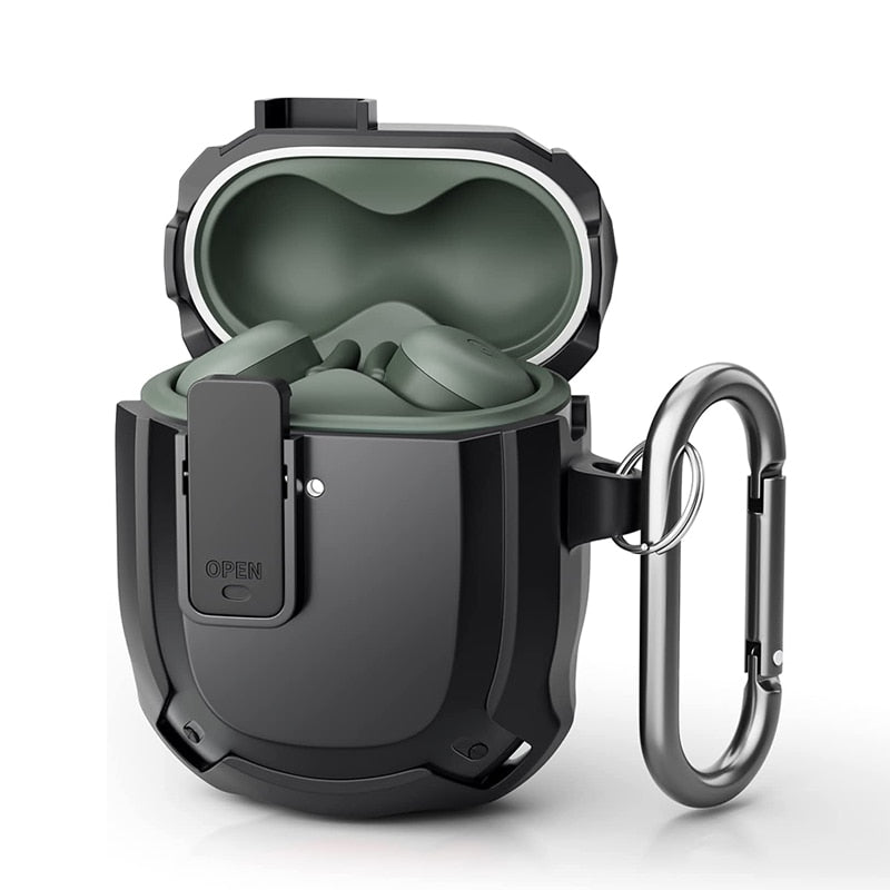 Shockproof Protective Snap Clip Google Pixel Buds A-Series Case-Exoticase-