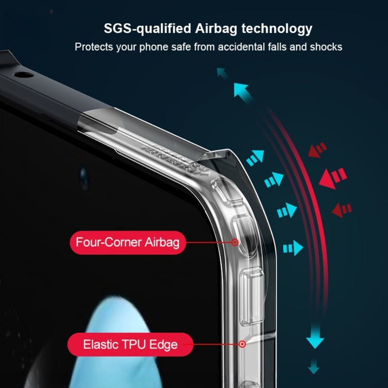 Shockproof Shell With Tempered Glass Samsung Galaxy Z Flip Case-Exoticase-