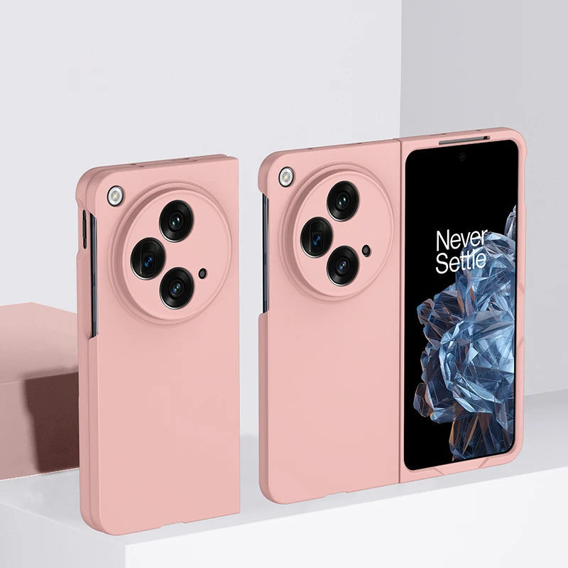 Shockproof Silicone OnePlus Open Case-Exoticase-Pink-