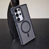 SideGrip Shockproof Translucent Samsung Case-Exoticase-For S25 Ultra-Black-Exoticase