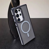 SideGrip Shockproof Translucent Samsung Case-Exoticase-For S25 Ultra-Gray-Exoticase