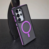 SideGrip Shockproof Translucent Samsung Case-Exoticase-For S25 Ultra-Purple-Exoticase