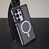 SideGrip Shockproof Translucent Samsung Case-Exoticase-For S25 Ultra-White-Exoticase