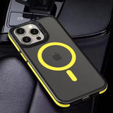 SideGrip Shockproof Translucent iPhone Case-Exoticase-For iPhone 16 Pro Max-Yellow-Exoticase