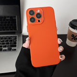 Silky Smooth Camera Protect iPhone Case-Exoticase-For iPhone 15 Pro Max-Orange-