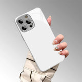 Silver Camera Island Plated Sides Glass iPhone Case-Exoticase-Exoticase
