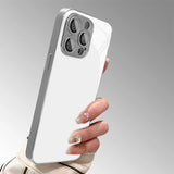 Silver Camera Island Plated Sides Glass iPhone Case-Exoticase-Exoticase