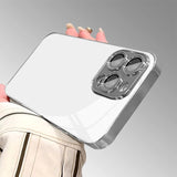 Silver Camera Island Plated Sides Glass iPhone Case-Exoticase-Exoticase