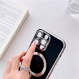Silver Plated MagSafe Ring iPhone Case-Exoticase-