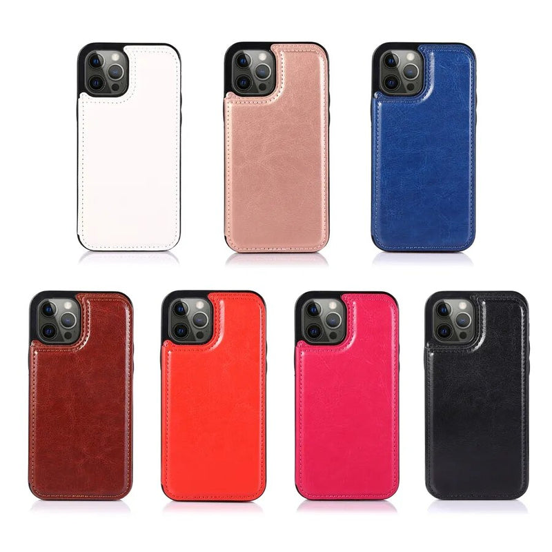 Slim & Lightweight Leather iPhone Case with Wallet-Exoticase-