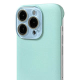 Slimline Sleek Leather iPhone Case with Glass Camera Shield-Exoticase-For iPhone 16 Pro Max-Sky Blue-Exoticase