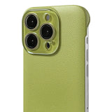Slimline Sleek Leather iPhone Case with Glass Camera Shield-Exoticase-For iPhone 16 Pro Max-Green-Exoticase
