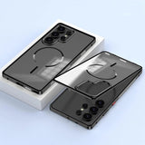 SnapLock Aluminum Frame Acrylic Back Samsung Case-Exoticase-Galaxy S26 Ultra-Black-Exoticase