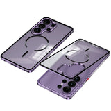 SnapLock Aluminum Frame Acrylic Back Samsung Case-Exoticase-Galaxy S26 Ultra-Purple-Exoticase