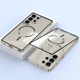 SnapLock Aluminum Frame Acrylic Back Samsung Case-Exoticase-Galaxy S26 Ultra-Titanium-Exoticase