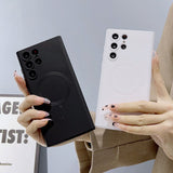 Soft Matte Silicone MagSafe compatible Samsung Case-Exoticase-