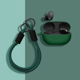 Soft Silicone Case for Sony WF-1000XM5 with Strap-Exoticase-Dark Green-For Sony WF-1000XM5-Exoticase