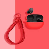 Soft Silicone Case for Sony WF-1000XM5 with Strap-Exoticase-Red-For Sony WF-1000XM5-Exoticase