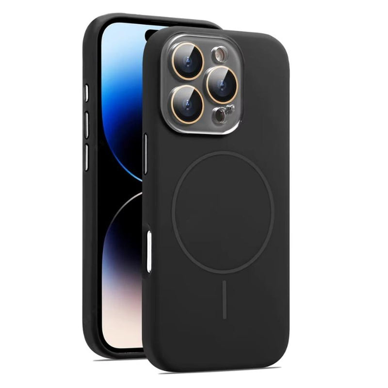 Soft-Touch MagSafe iPhone Case with Glass Camera Shield-Exoticase-Black-iPhone 16 Pro Max-Exoticase