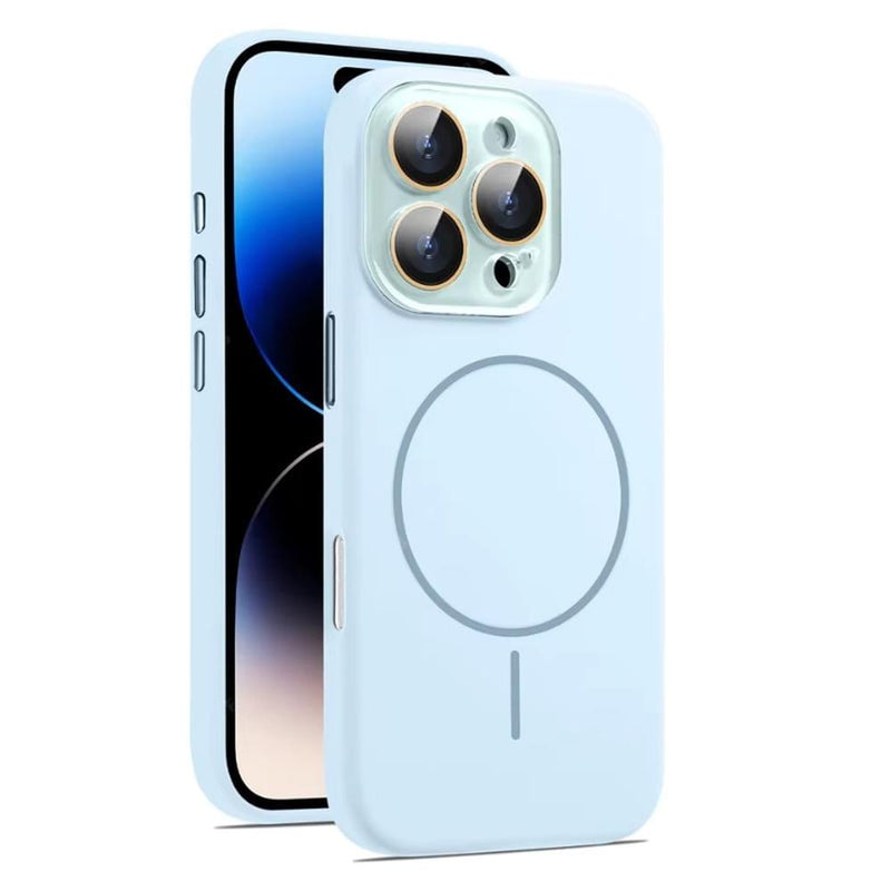 Soft-Touch MagSafe iPhone Case with Glass Camera Shield-Exoticase-Blue-iPhone 16 Pro Max-Exoticase