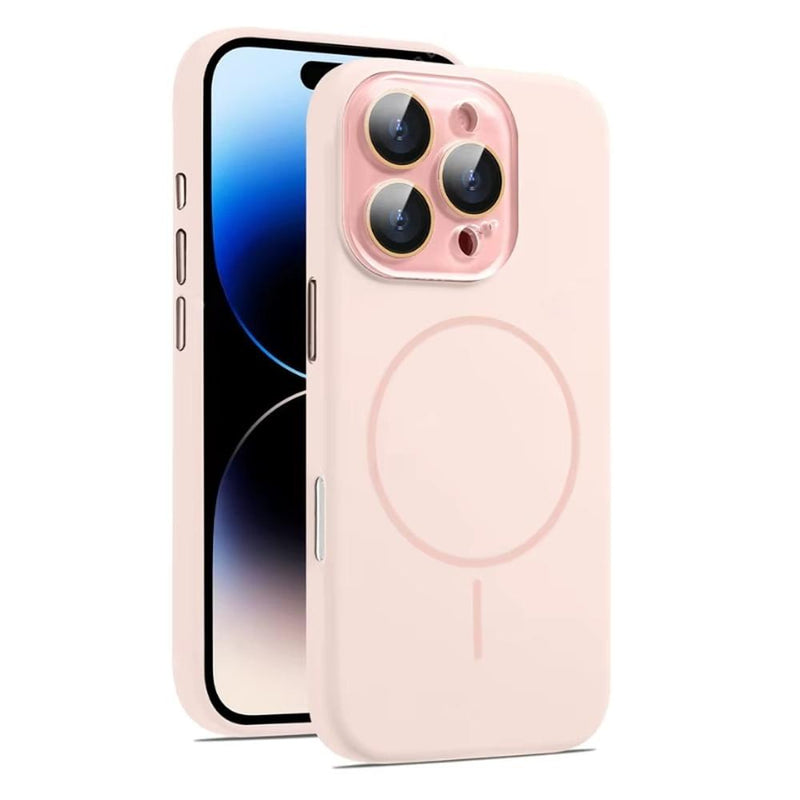 Soft-Touch MagSafe iPhone Case with Glass Camera Shield-Exoticase-Pink-iPhone 16 Pro Max-Exoticase