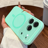 Soft-Touch MagSafe iPhone Case with Glass Camera Shield-Exoticase-Cyan-iPhone 17 Pro Max-Exoticase