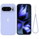 SoftFeel Silicone Google Pixel Case-Exoticase-For Pixel 11 Pro XL-Blue with Strap-Exoticase