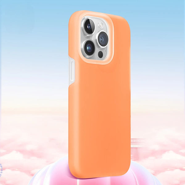 SoftGel Candy Silicone iPhone Case-Exoticase-For iPhone 15 Pro Max-Orange-