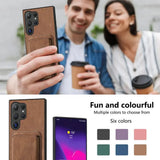 SoftGrip Snap-on Wallet PU Leather Samsung Case-Exoticase-Exoticase