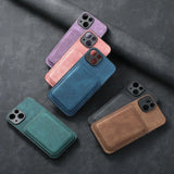 SoftGrip Snap-on Wallet PU Leather iPhone Case-Exoticase-Exoticase